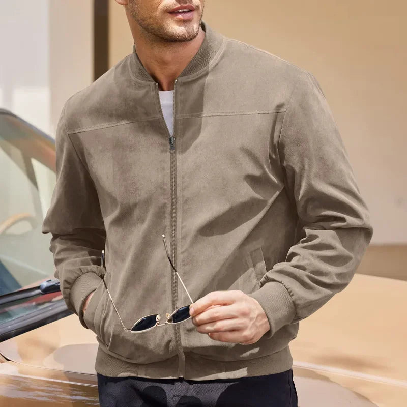 Soho Bomber Jacket — texture detail