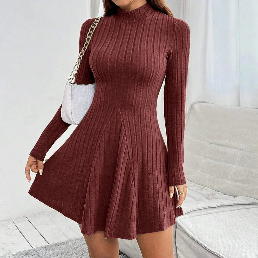 Sutton Turtleneck Dress — detail view