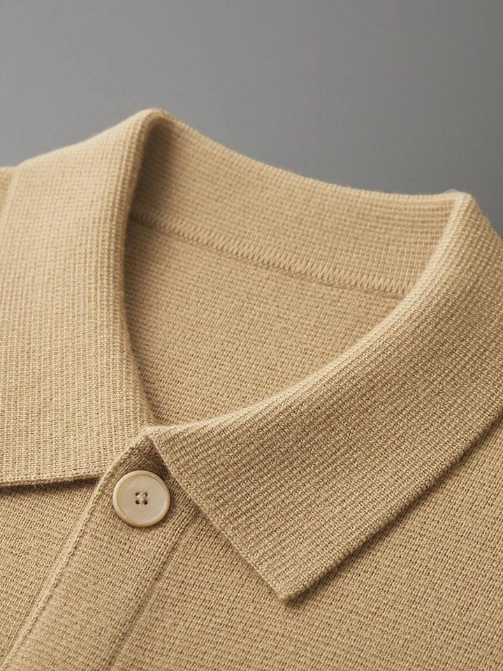 The Merino Classic Cardigan — styling shot