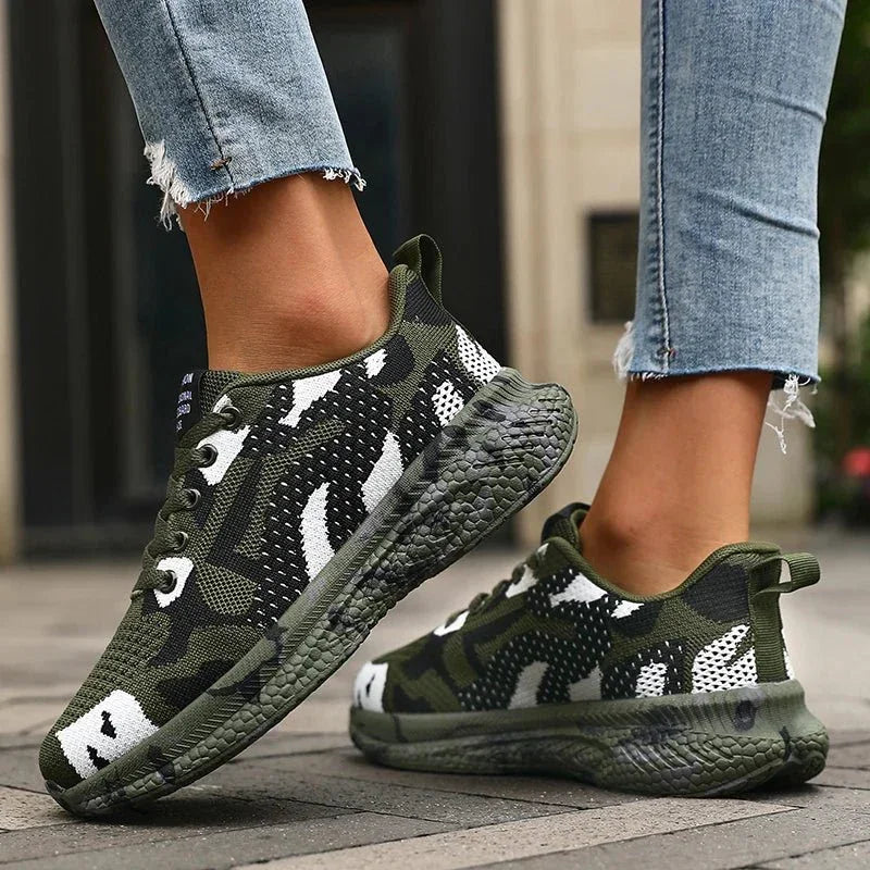 Kaia Trail Camo Sneakers — detail view
