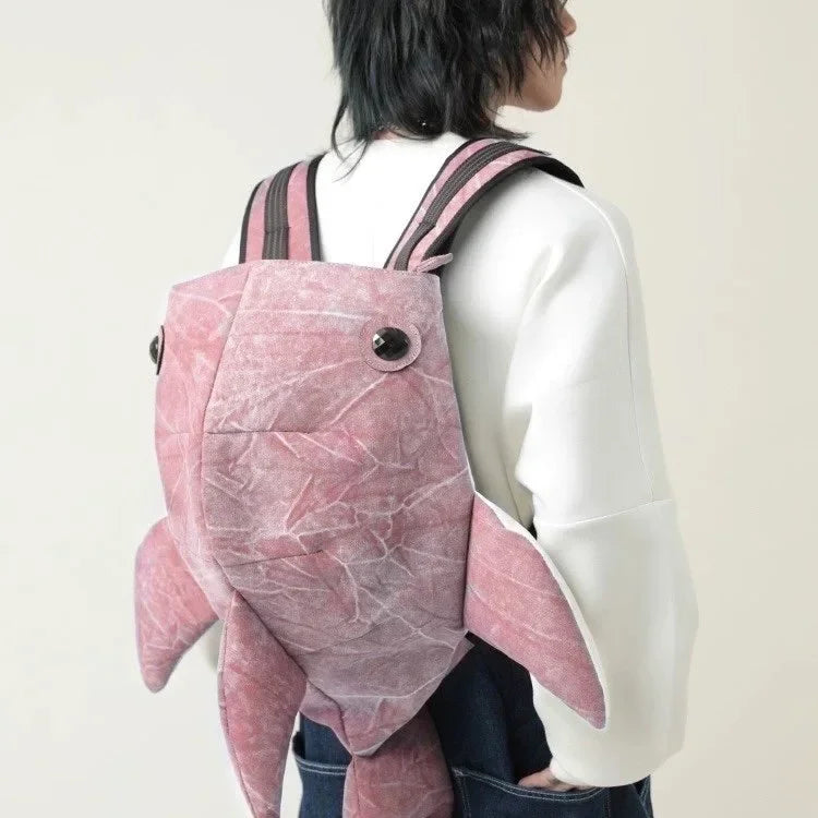 Shark Mode Backpack — side view