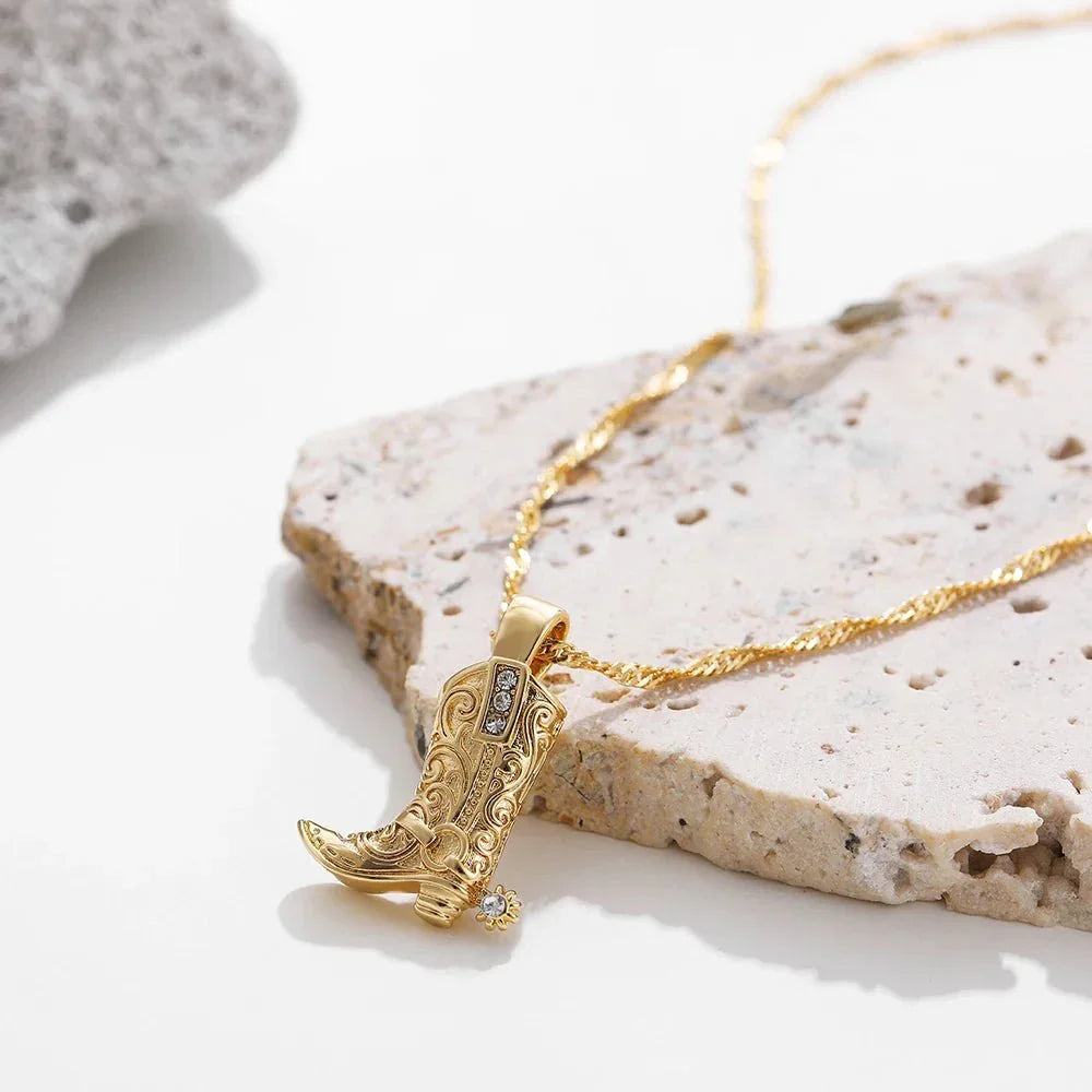 Wild Heart Cowgirl Necklace — detail view