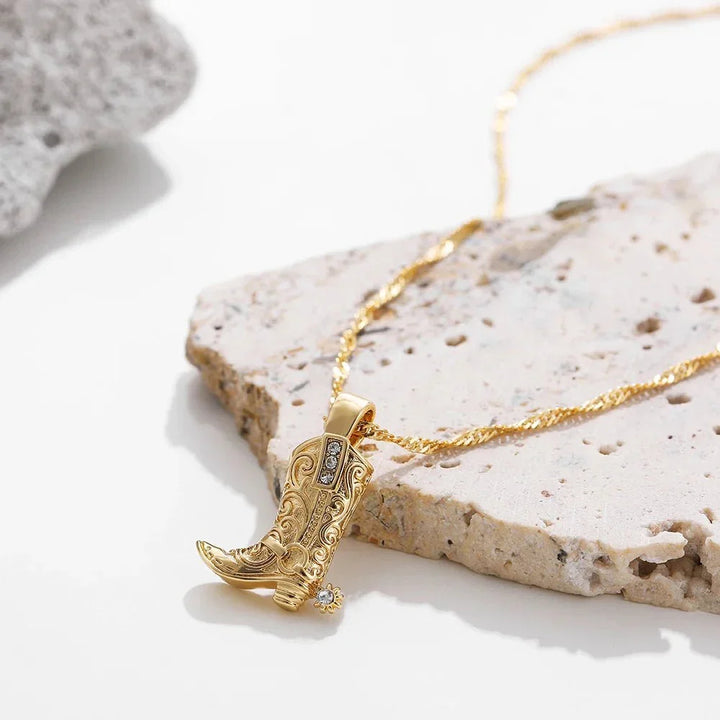 Wild Heart Cowgirl Necklace — detail view
