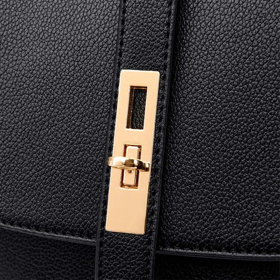 Goldline Leather Backpack — lifestyle shot