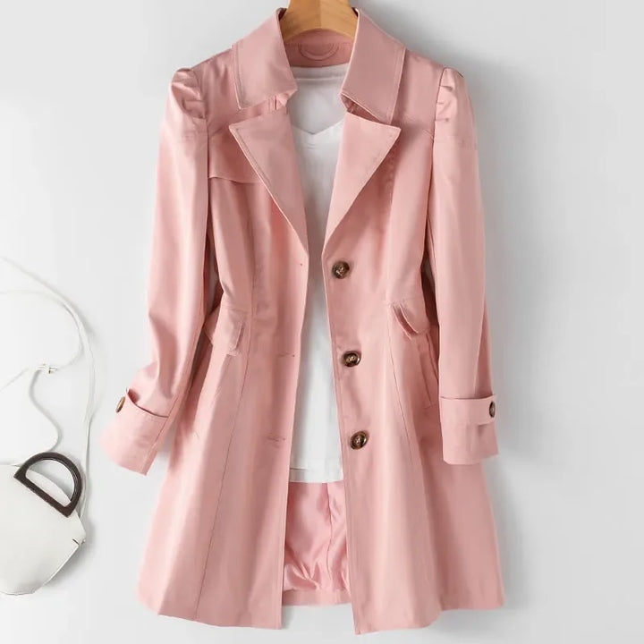 The Bella Trench Coat — side view