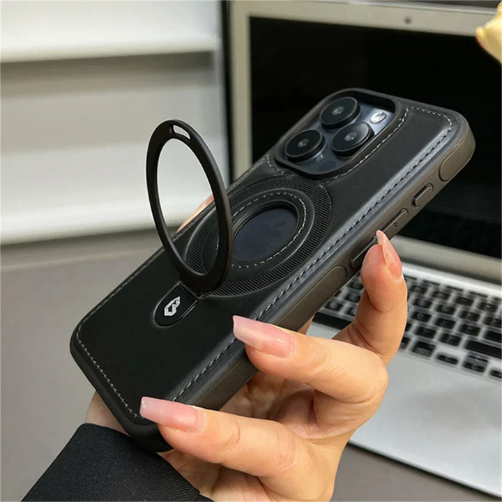 Executive Armor Leather iPhone Case — back view