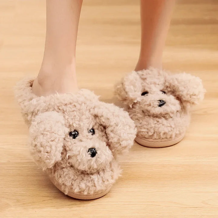 Fluffy Paws Slippers — close-up detail
