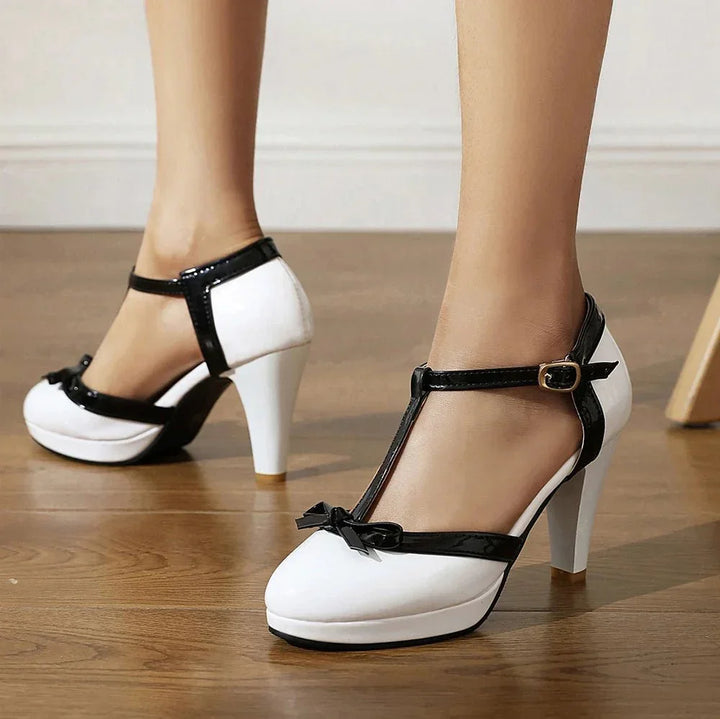 Vivienne T-Strap Heels — lifestyle shot