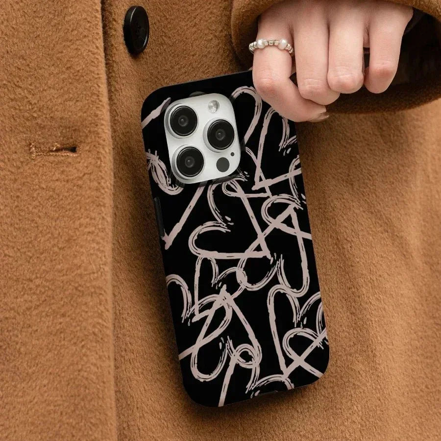 Graffiti Heart iPhone Case — front view