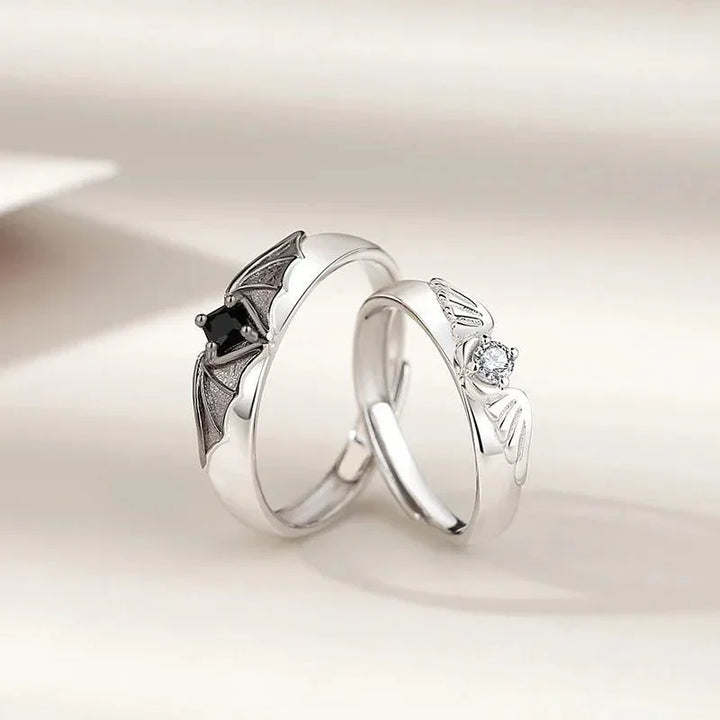 Darkness & Light Forever Ring Set — side view