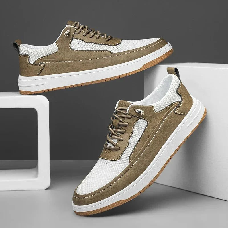 Carter Leather Sneakers — styling shot