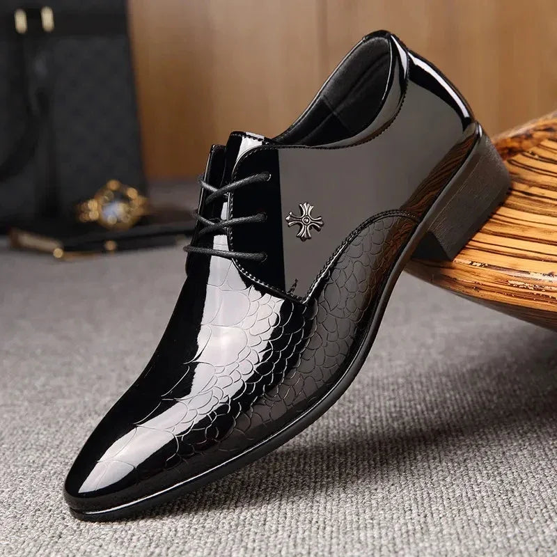 Black Tie Dress Shoes — lifestyle shot