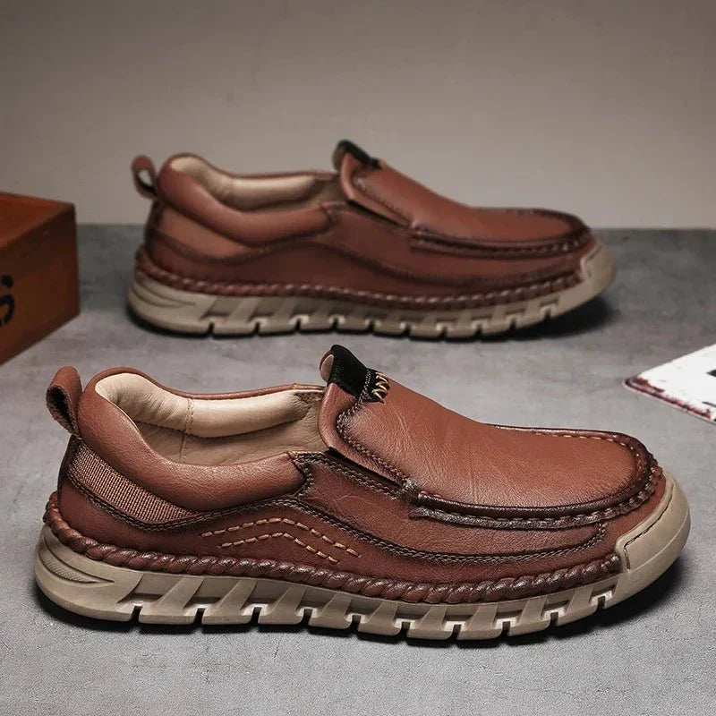 Jetta Leather Loafers — back view