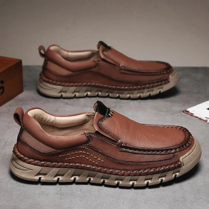 Jetta Leather Loafers — back view