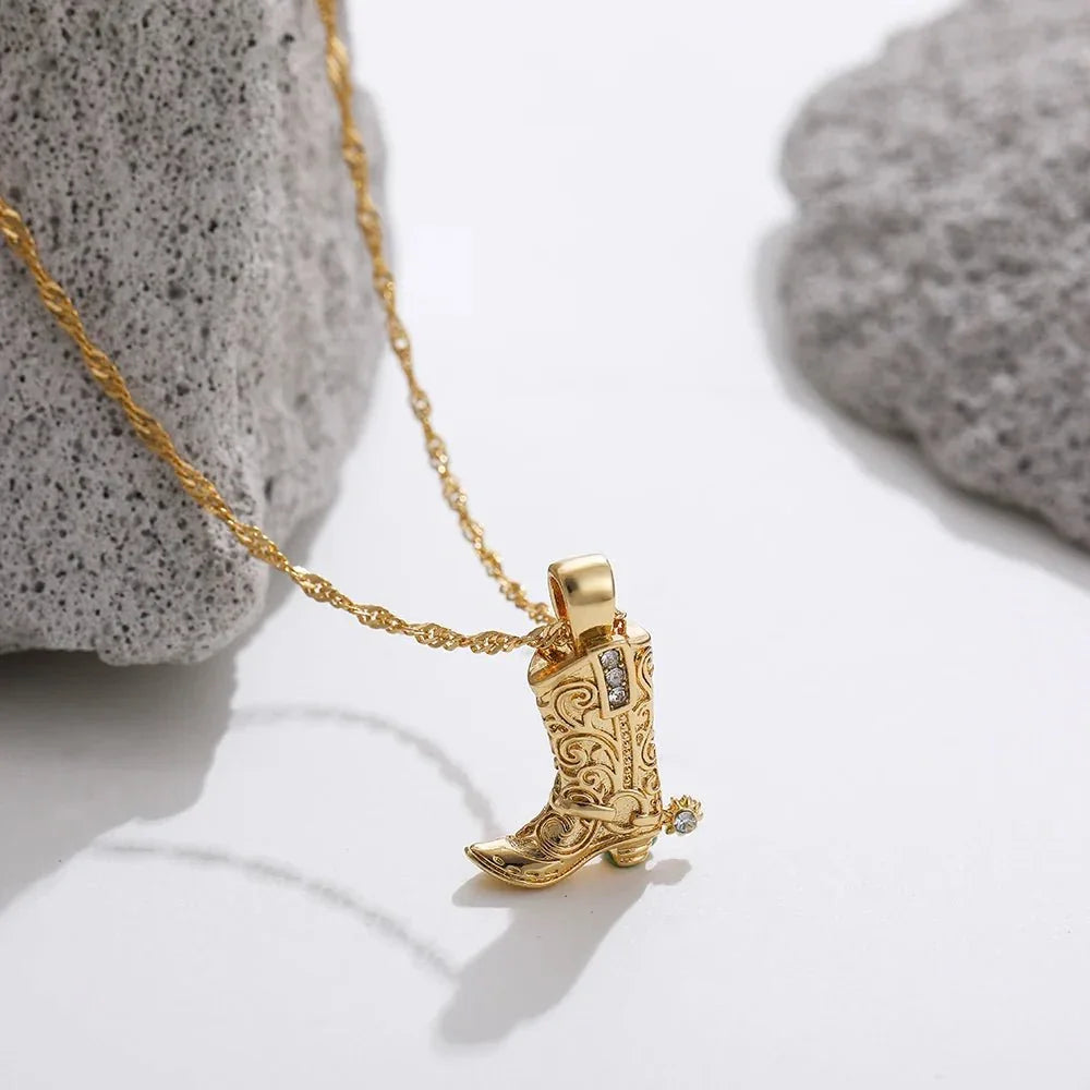 Wild Heart Cowgirl Necklace — front view