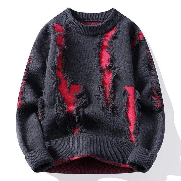 Riftline Distressed Sweater — front view
