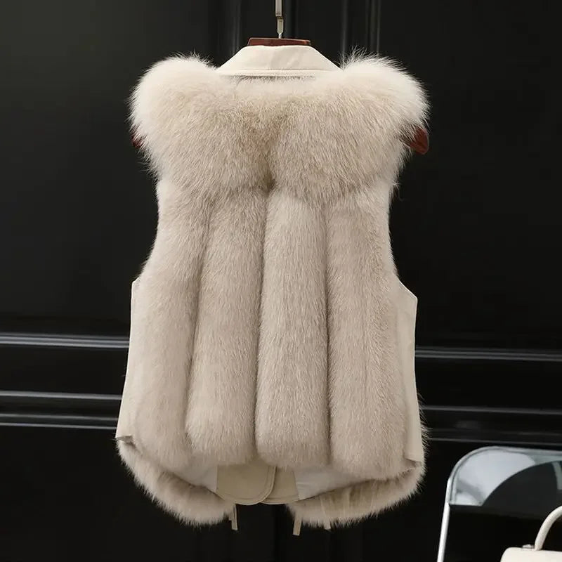 Noble Winter Fur Vest — lifestyle shot