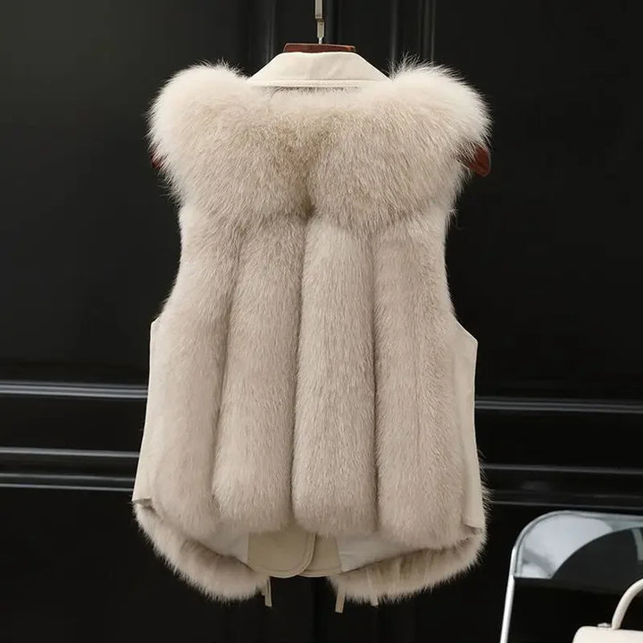 Noble Winter Fur Vest — lifestyle shot