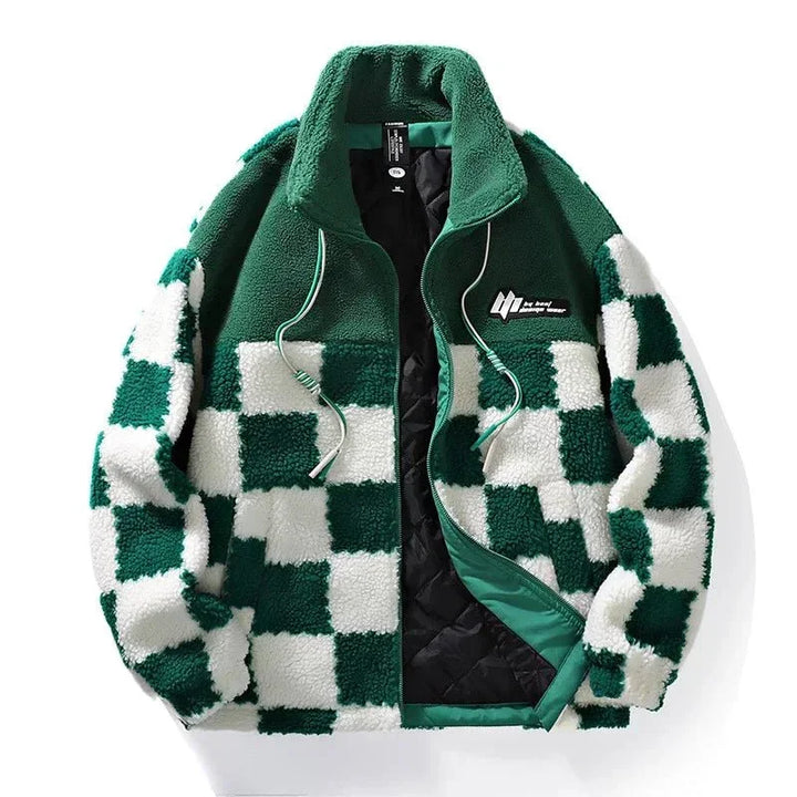 Hafford Checkered Fleece Jacket — side view