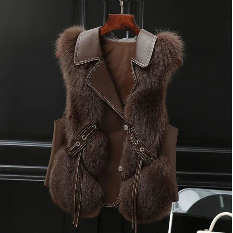 Noble Winter Fur Vest — alternate view