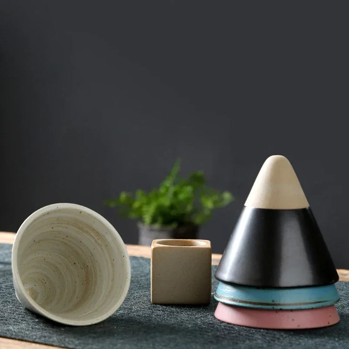 Edo Artisan Coffee Cup — back view