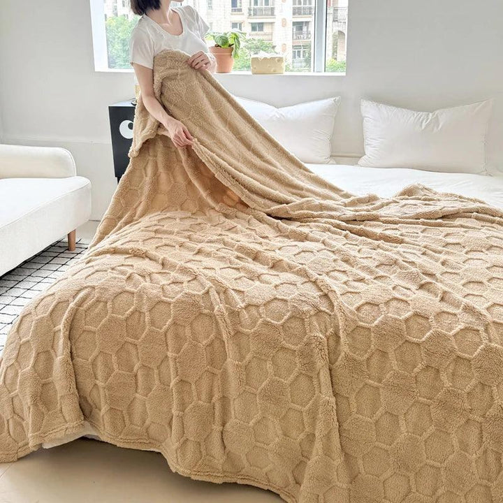 Hive & Honey Throw — lifestyle shot