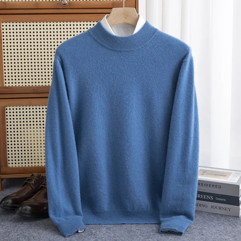 Merino Wool Signature Sweater — lifestyle shot