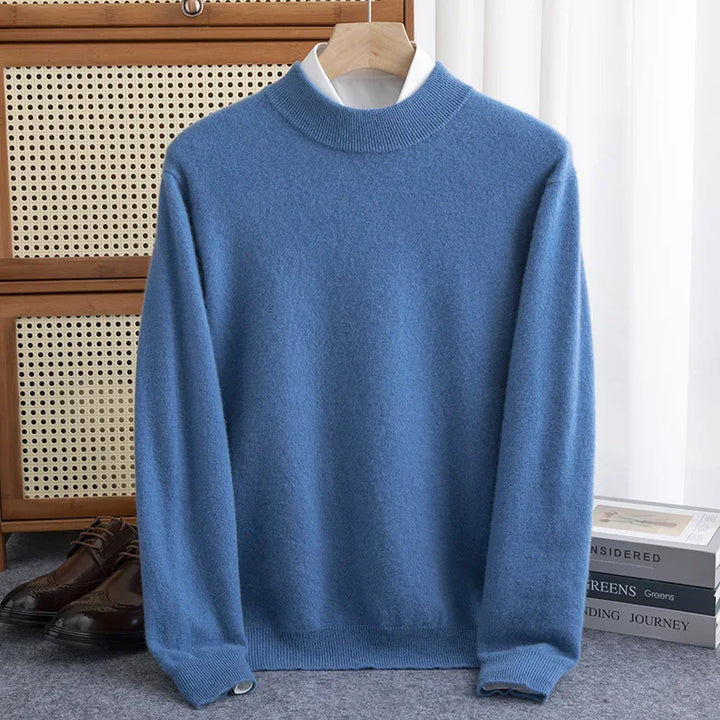 Merino Wool Signature Sweater — lifestyle shot