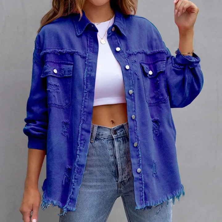 Distressed Rebel Overshirt — lifestyle shot