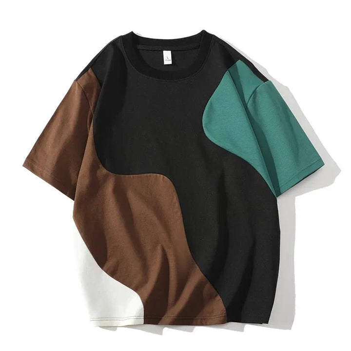 Driftline Color Block Tee — styling shot