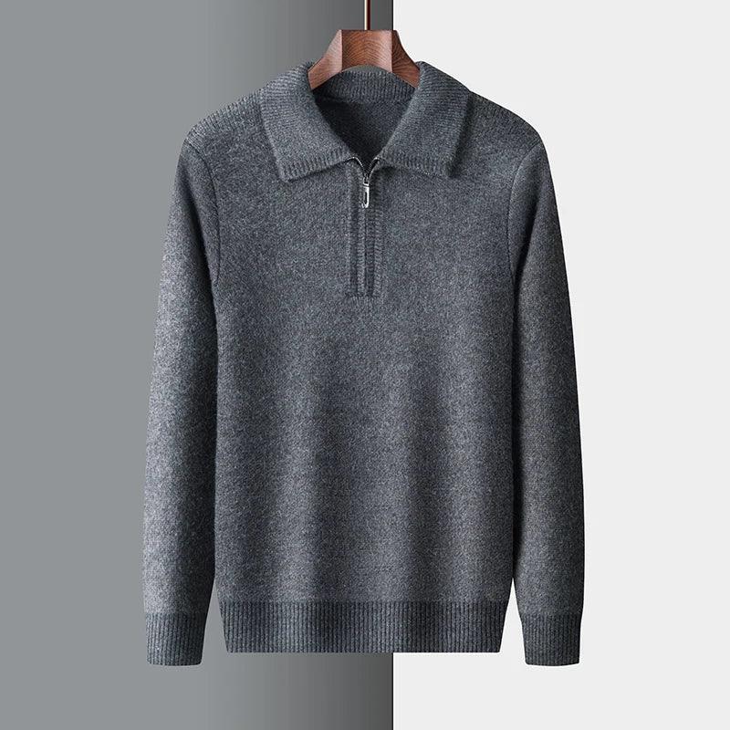 The Signature Quarter Zip — detail view
