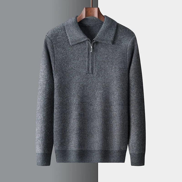 The Signature Quarter Zip — detail view
