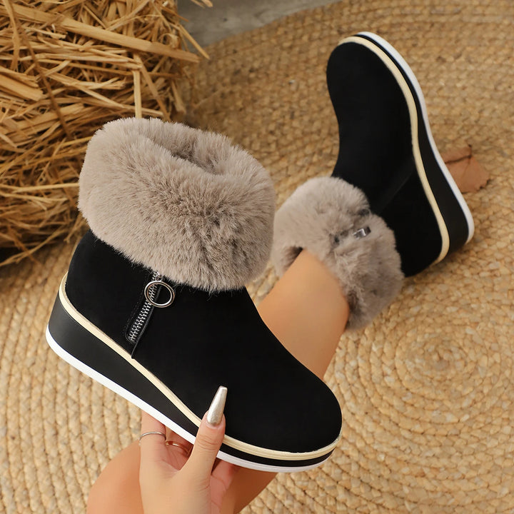 Alpine Avenue Fur Boots — lifestyle shot