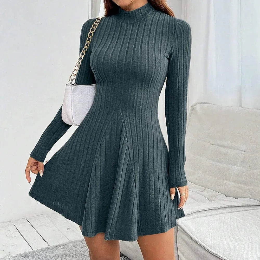 Sutton Turtleneck Dress — front view