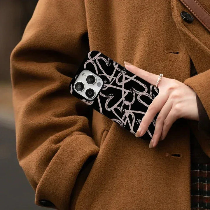 Graffiti Heart iPhone Case — detail view