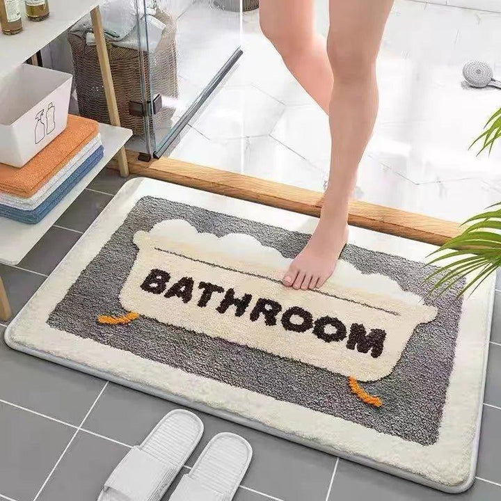 Cozy Bubble Bath Mat — side view