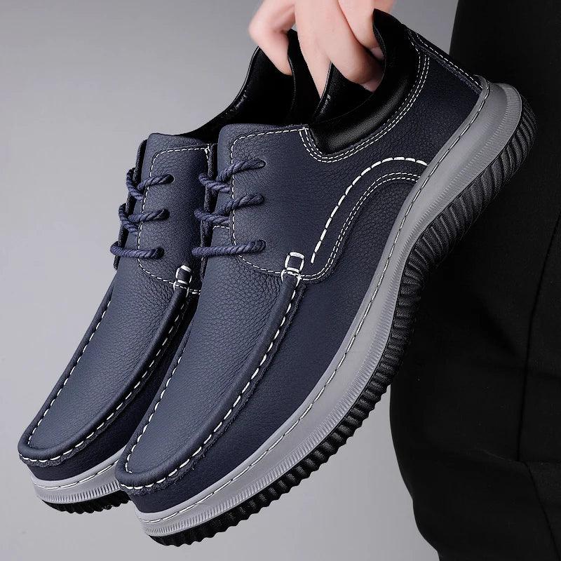 Montari Leather Sneakers — back view