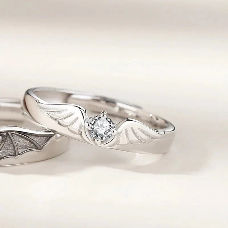 Darkness & Light Forever Ring Set — back view