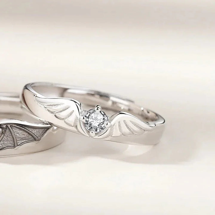 Darkness & Light Forever Ring Set — back view