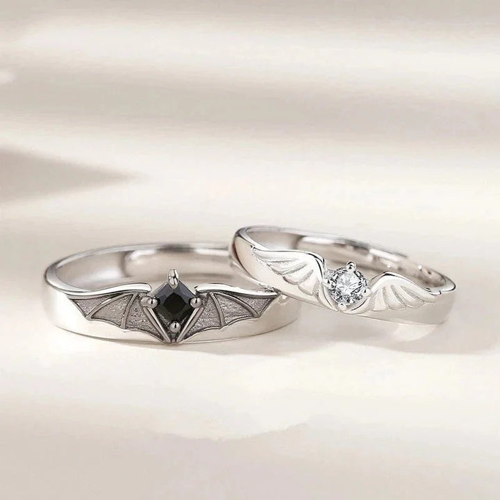 Darkness & Light Forever Ring Set — front view