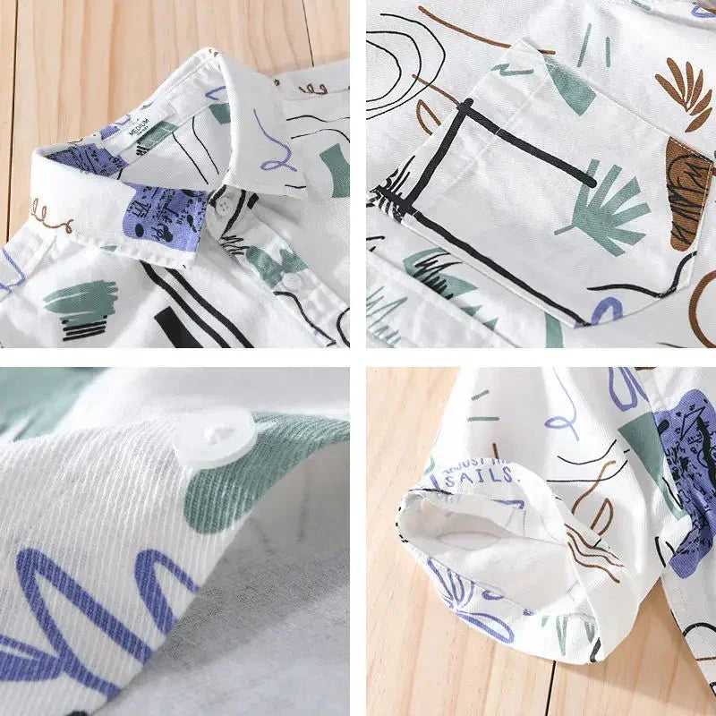 Laguna Bay Short-Sleeved Shirt — close-up detail