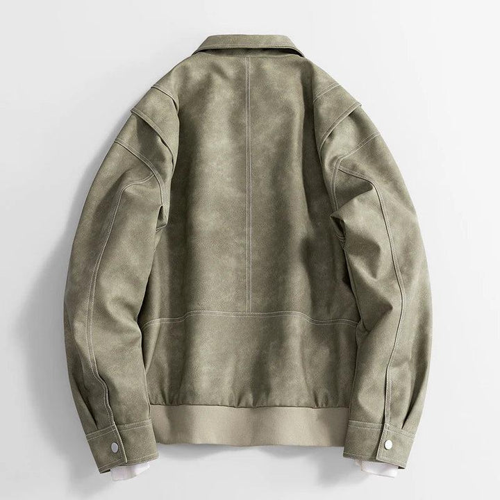 Hafford Classic Leather Jacket — lifestyle shot