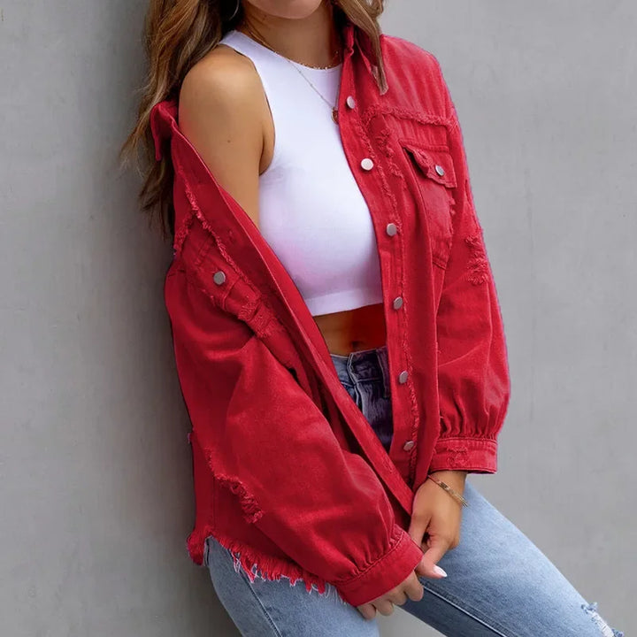 Distressed Rebel Overshirt — front view