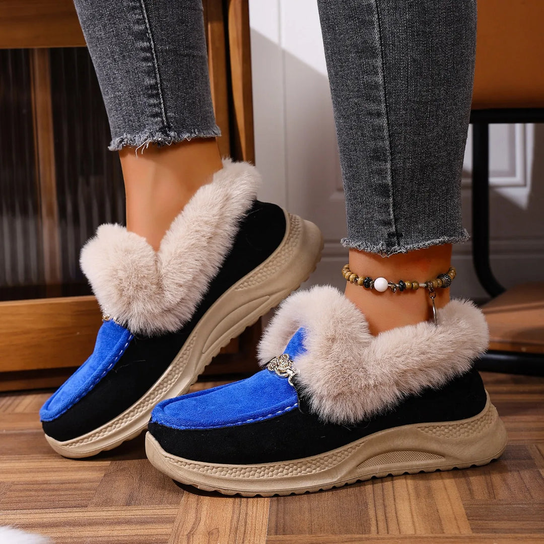 Valeria Lodge Fur Loafers — lifestyle shot