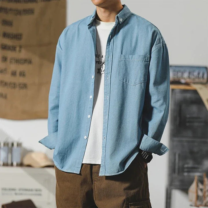 Hafford Denim Shirt — front view