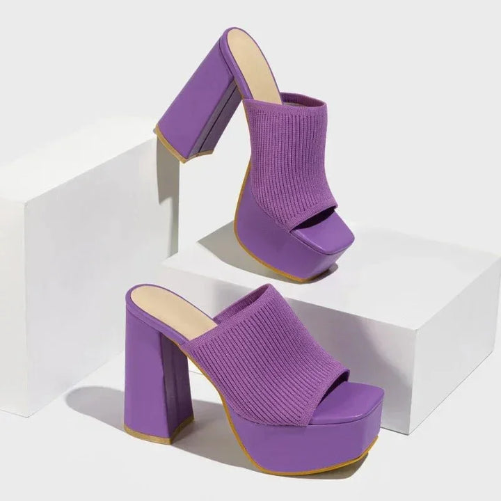Penelope Block Heels — front view