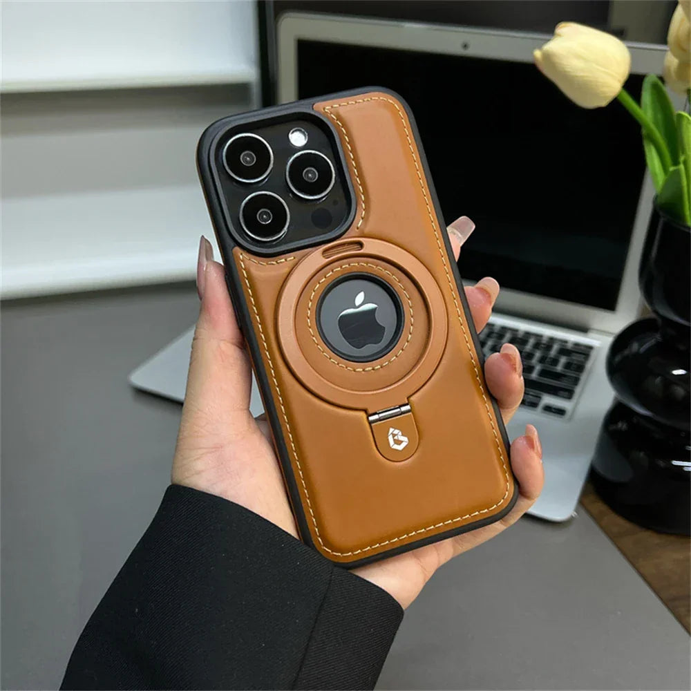 Executive Armor Leather iPhone Case — front view