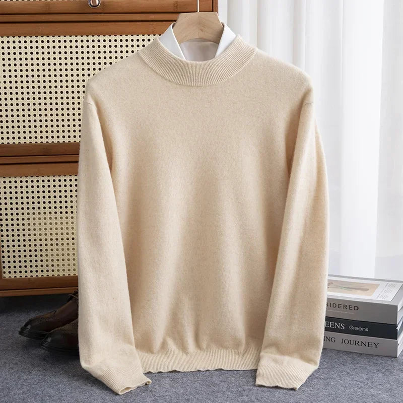 Merino Wool Signature Sweater — styling shot