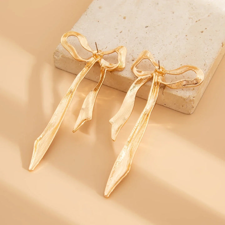 Rosetti Ribbon Drop Earrings — back view