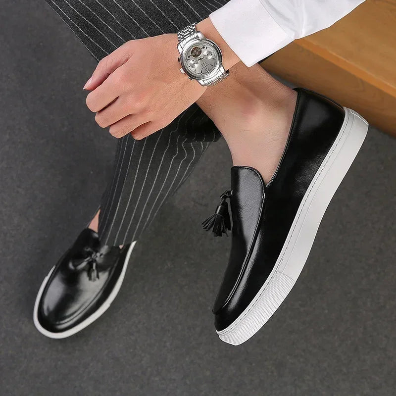 Tuscan Elegance Slip-ons — back view